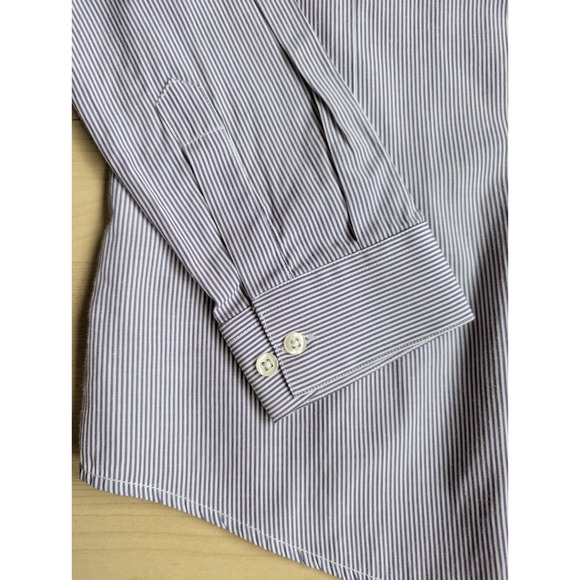 Polo by Ralph Lauren S Made in USA 100% Cotton Purple Stripe shirt Logo - Picture 5 of 12